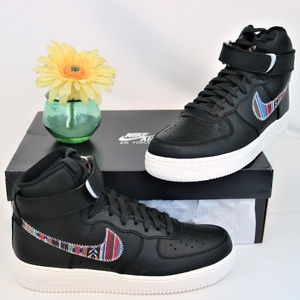 NEW NIKE AIR FORCE 1 HIGH '07 LV8 BLK SNEAKER 7.5